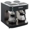 Filterkaffeemaschine ECO 2x 2 Liter schwarz inkl. 2 Glaskannen, 200 Tassen/Std., Professionelle Kaffeemaschine groß