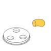 Fimar Nudelformscheibe Gnocchi 50
