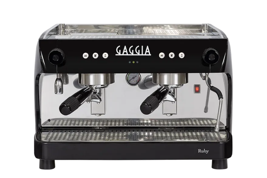 Gaggia Milano Siebträgermaschine RUBY PRO 2 2-Gruppig, 5L Wassertank, schwarz, inkl. Aufstellung
