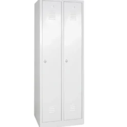 Garderobenspind "Profi" mit Drehriegelverschluss, 2 Abteile, BxTxH 600x500x1800 mm