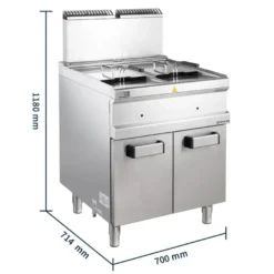Gas-Fritteuse Serie 700 - 70/70 - 14+14 Liter
