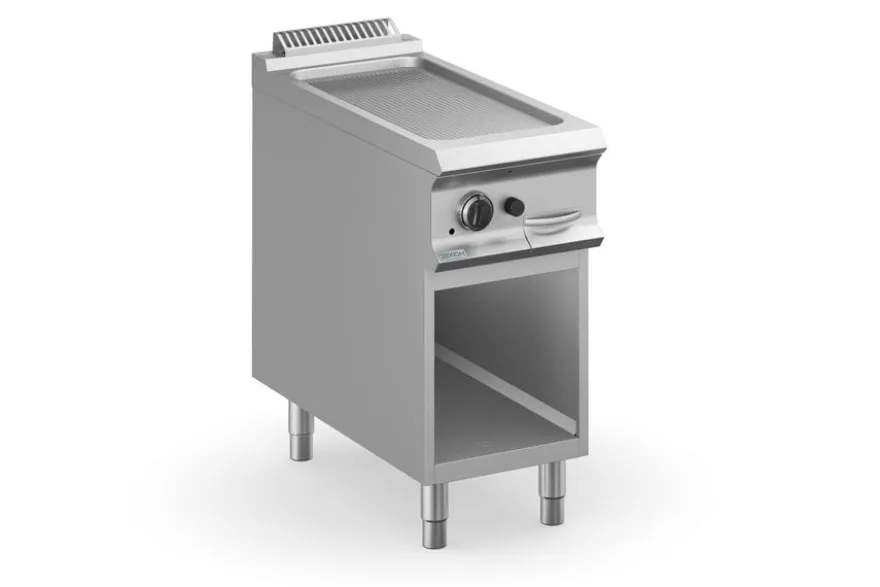 Gasgrillplatte Dexion Lux 980 - 40/90 - gerillt - 9,2 kW