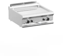 Gasgrillplatte Dexion Lux 700 - 70/73 - glatt, verchromt - Tischgerät - 14 kW