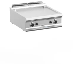 Gasgrillplatte Dexion Lux 700 - 70/73 - glatt - Tischgerät - 14 kW