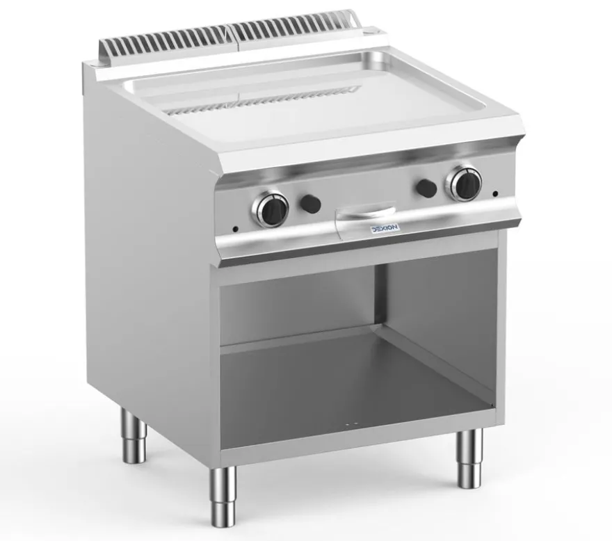 Gasgrillplatte Dexion Lux 700 - 70/73 - glatt, verchromt - 14 kW