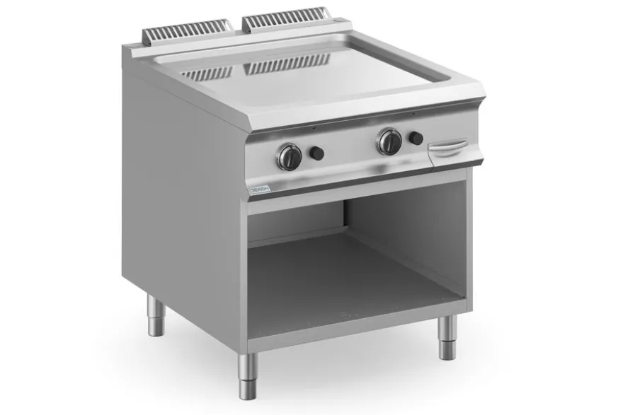 Gasgrillplatte Dexion Lux 980 - 80/90 - glatt, verchromt - 18,4 kW