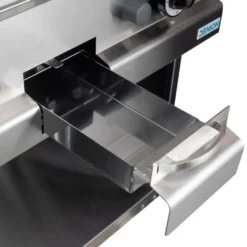 Gasgrillplatte Serie 700 - 70/70 - ½ glatt, ½ gerillt