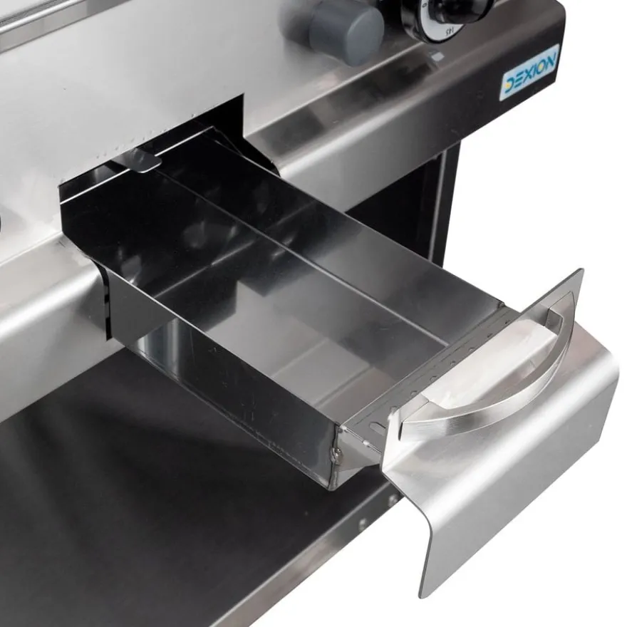 Gasgrillplatte Serie 700 - 70/70 - ½ glatt, ½ gerillt