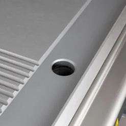 Gasgrillplatte Serie 700 - 70/70 - ½ glatt, ½ gerillt