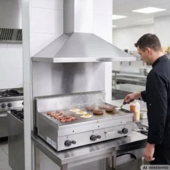 Gas-Grillplatte Serie 600 - 100/60 - glatt - Tischgerät - 15,3 kW