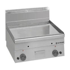 Gas-Grillplatte Serie 600 - 60/60 - glatt, verchromt - Tischgerät - 10,2 kW