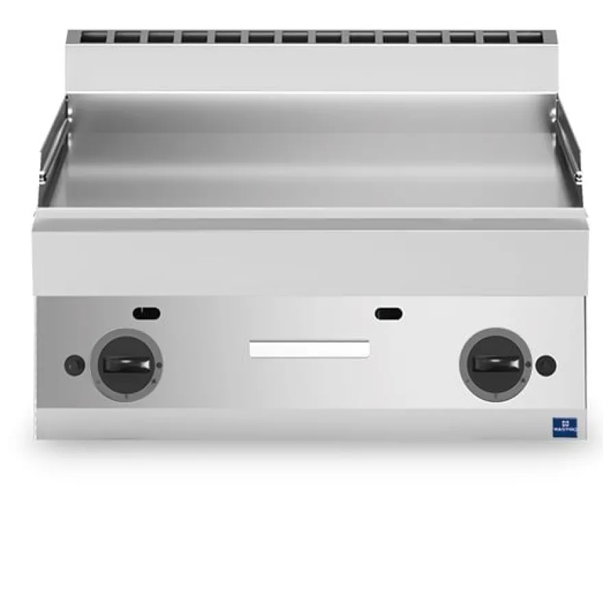 Gas-Grillplatte, Tischmodell, glatt, 700 x 650 x 300 mm