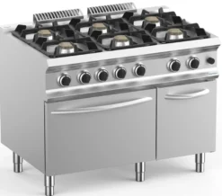 Gasherd Dexion Lux 700 - 100/73 mit Elektrobackofen - 6 Kochstellen - 33 kW
