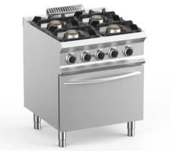 Gasherd Dexion Lux 700 - 70/73 mit Elektrobackofen - 4 Kochstellen - 22 kW