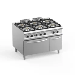 Gasherd Dexion Lux 980 - 120/90 mit Elektrobackofen - 4 Kochstellen - 33 kW
