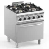 Gasherd Dexion Lux 700 - 70/73 mit Gasbackofen - 4 Kochstellen - 34 kW