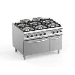 Gasherd Dexion Lux 980 - 120/90 mit Gasbackofen - 4 Kochstellen - 61 kW