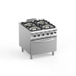 Gasherd Dexion Lux 980 - 80/90 mit Gasbackofen - 4 Kochstellen - 47 kW
