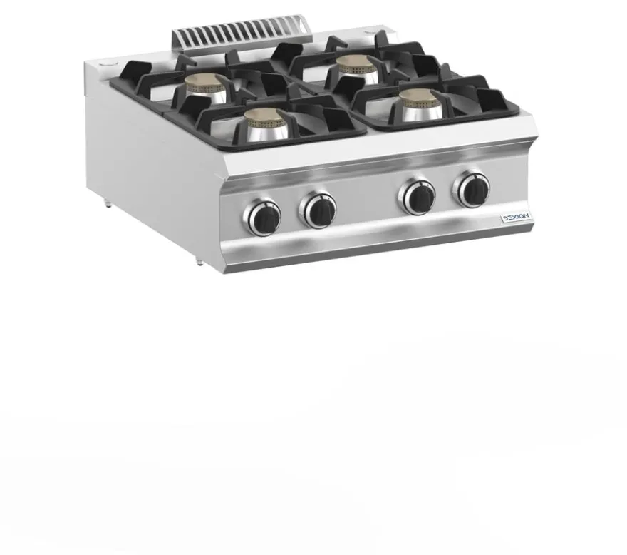 Gasherd Dexion Lux 700 - 70/73 Tischgerät - 4 Kochstellen - 28 kW