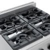 Gasherd ECO mit offenem Unterbau - 28,8 kW - 4 Brenner