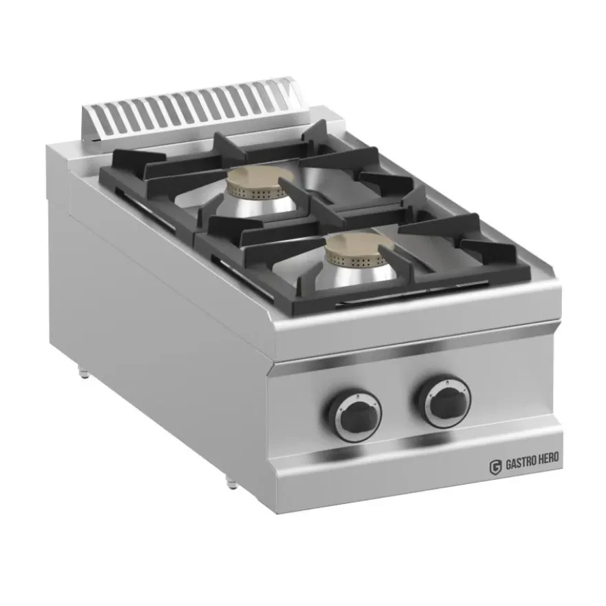 Gasherd Serie 700 - 40/70 14 kW Tischgerät - 2 Kochstellen - 14 kW