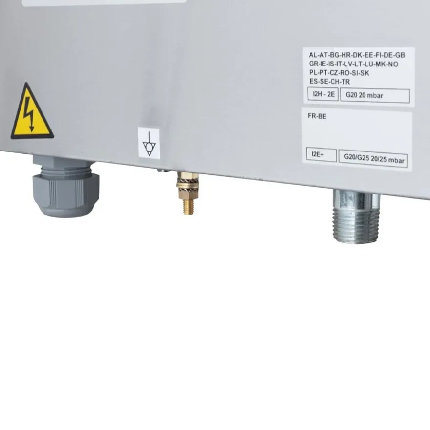 Gasherd Serie 700 - 70/70 mit Elektrobackofen, Umluft- 4 Kochstellen - 30,6 kW