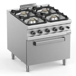 GasherdSerie 900 - 80/90 mit Elektrobackofen - 4 Kochstellen - 42 kW