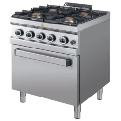 Gasherd Serie 700 - 70/70 mit Gasbackofen - 4 Kochstellen - 34 kW
