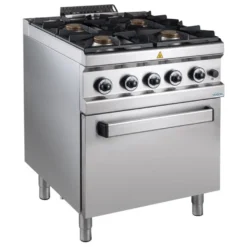 Gasherd Serie 700 - 70/70 mit Gasbackofen - 4 Kochstellen - 34 kW