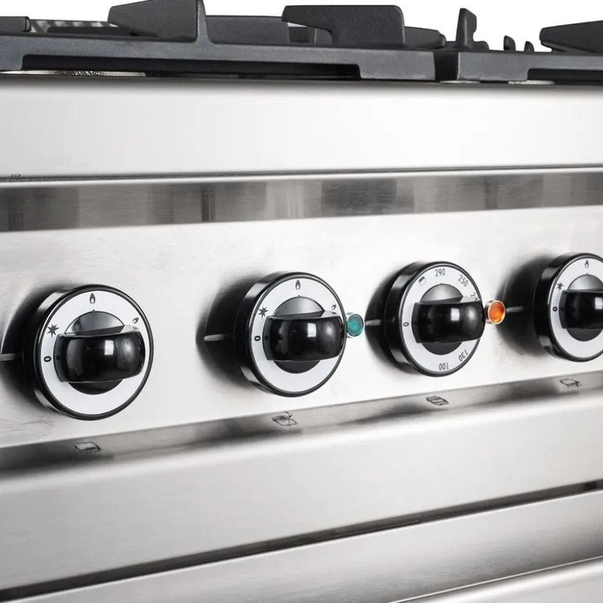 Gasherd Serie 700 - 110/70 mit Gasbackofen - 6 Kochstellen - 48 kW