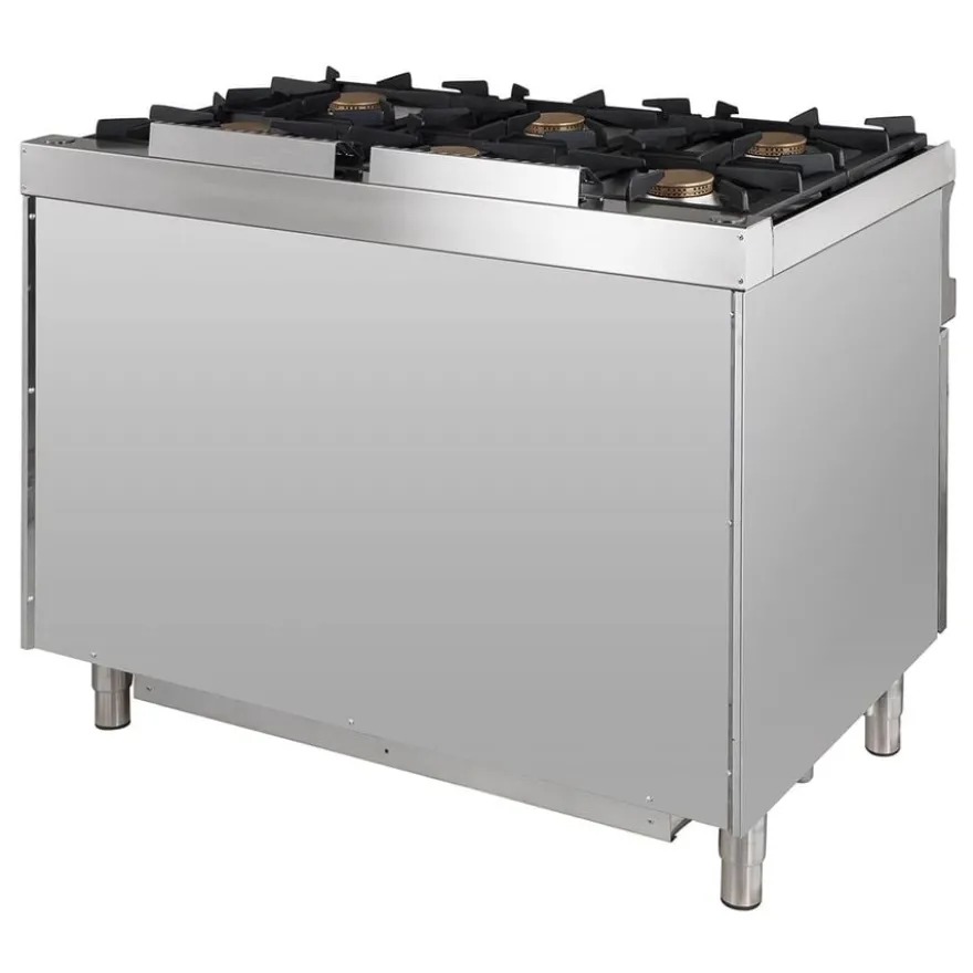 Gasherd Serie 700 - 110/70 mit Gasbackofen - 6 Kochstellen - 42 kW