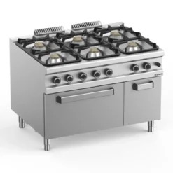 GasherdSerie 900 - 120/90 mit Gasbackofen - 6 Kochstellen - 42 kW
