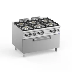 GasherdSerie 900 - 120/90 mit großem Gasbackofen - 6 Kochstellen - 64 kW