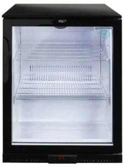 Gastro-Cool Barkühlschrank 128 Liter schwarz, LED, unterbaufähig