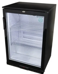 Gastro-Cool Barkühlschrank 128 Liter schwarz, LED, unterbaufähig