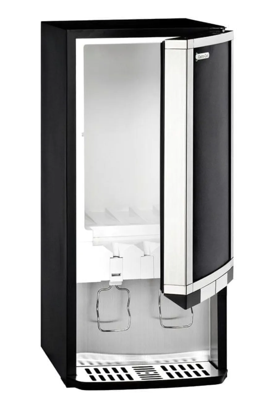 Gastro-Cool BIB20 Bag-in-Box-Dispenserkühlschrank 2x 10 Liter schwarz, 2 verschiedene Getränke