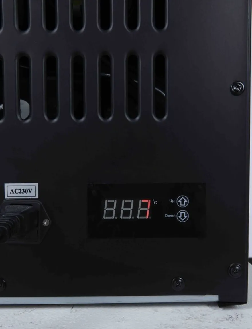 Gastro-Cool BIB20 Bag-in-Box-Dispenserkühlschrank 2x 10 Liter schwarz, 2 verschiedene Getränke