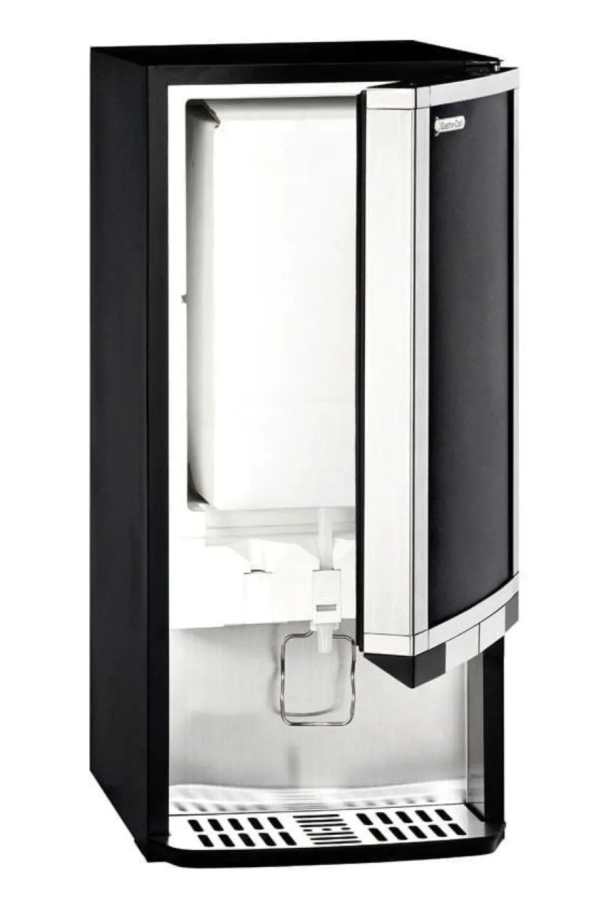 Gastro-Cool BIB20 Bag-in-Box-Dispenserkühlschrank 2x 10 Liter schwarz, 2 verschiedene Getränke