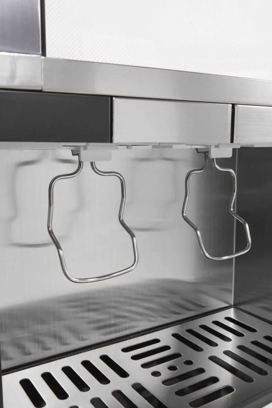 Gastro-Cool BIB20 Bag-in-Box-Dispenserkühlschrank 2x 10 Liter schwarz, 2 verschiedene Getränke