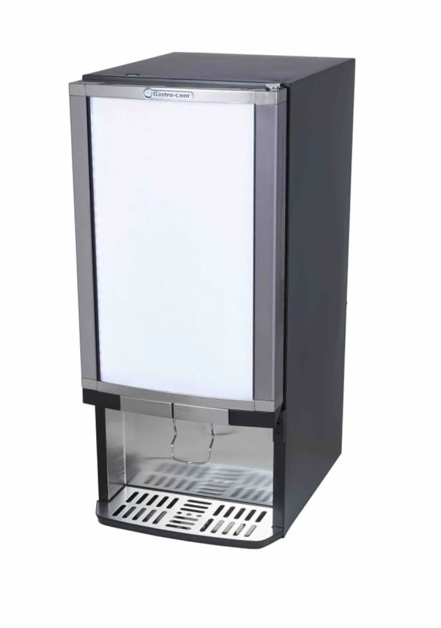 Gastro-Cool BIB20 Bag-in-Box-Dispenserkühlschrank 2x 10 Liter schwarz, 2 verschiedene Getränke