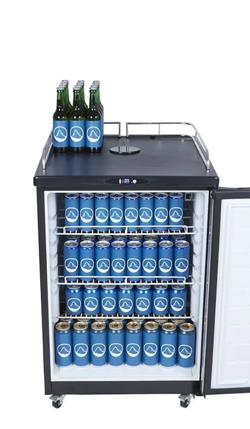 Gastro-Cool BK160 Bierkühler 150 Liter auf Rollen, für KEG Fässer bis 50 Liter