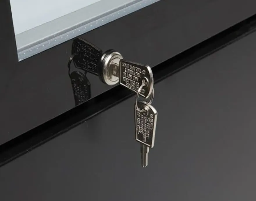 Gastro-Cool DC130 Getränkekühlschrank Slim 150 Liter schwarz/weiß, LED