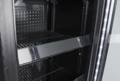 Gastro-Cool DC130 Getränkekühlschrank Slim ECO STAR 150 Liter schwarz/schwarz, LED, super sparmsam