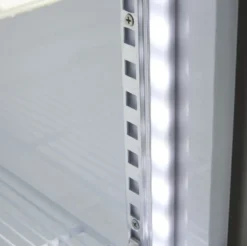Gastro-Cool DC280 Getränkekühlschrank 229 Liter mit Werbedisplay schwarz/weiß, LED