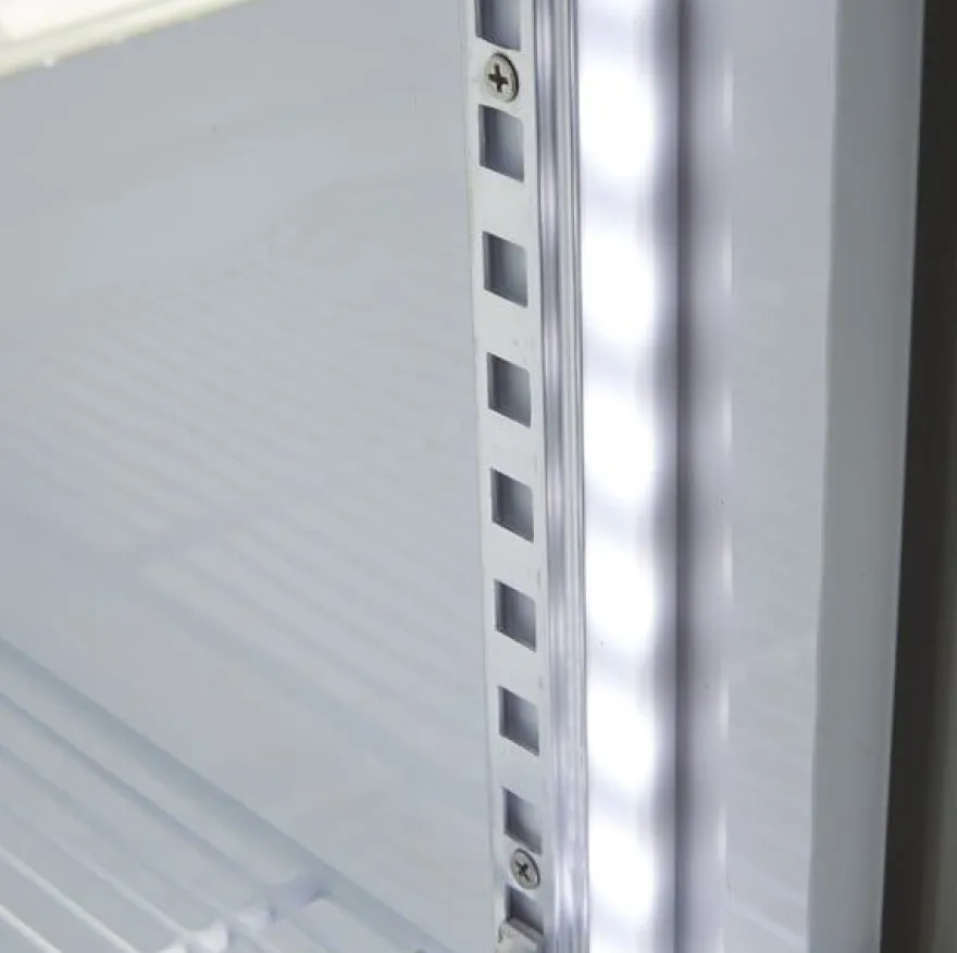 Gastro-Cool DC280 Getränkekühlschrank 229 Liter mit Werbedisplay schwarz/weiß, LED