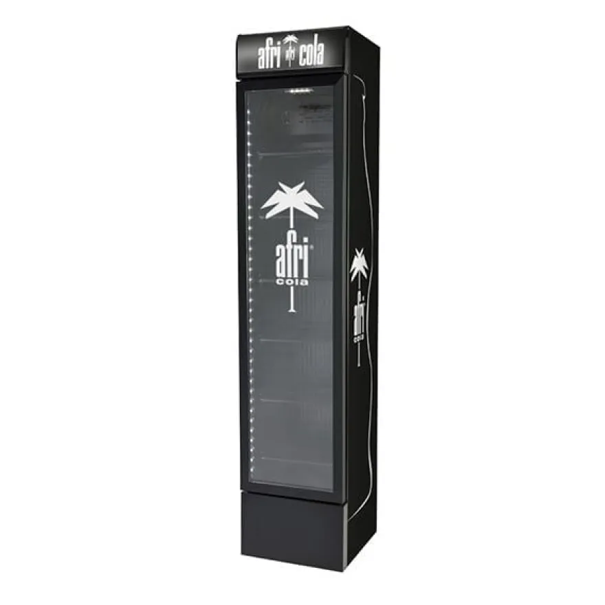 Gastro-Cool DC130 Getränkekühlschrank Afri-Cola 150 Liter schwarz/schwarz, LED