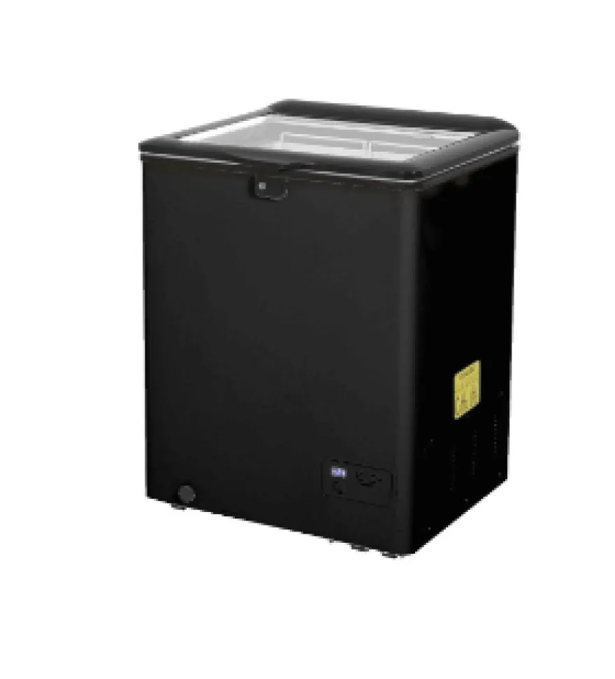 Gastro-Cool FC100 Gefrier-Kühltruhe 110 Liter mit Glasdeckel, LED Beleuchtung