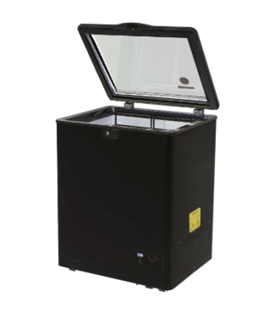 Gastro-Cool FC100 Gefrier-Kühltruhe 110 Liter mit Glasdeckel, LED Beleuchtung