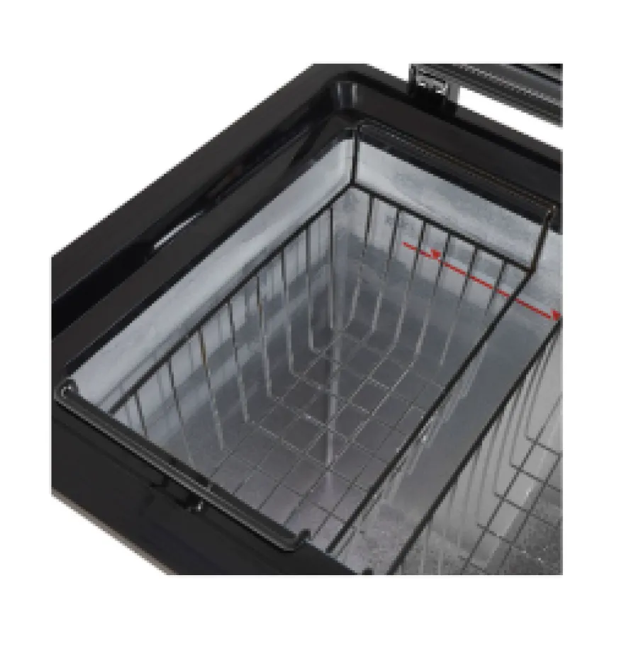 Gastro-Cool FC100 Gefrier-Kühltruhe 110 Liter mit Glasdeckel, LED Beleuchtung