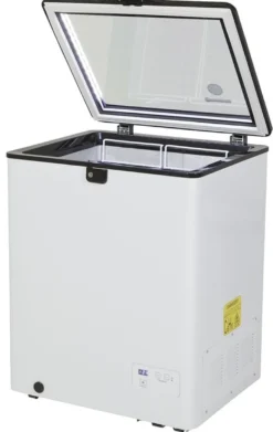 Gastro-Cool FC100 Gefrier-Kühltruhe 100 Liter weiß/schwarz, LED